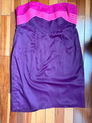 Vestido tomara que caia rosa 