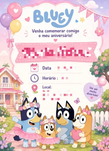 Convite de aniversário virtual 