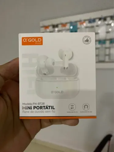 Fone de ouvido Bluetooth mini a?gold