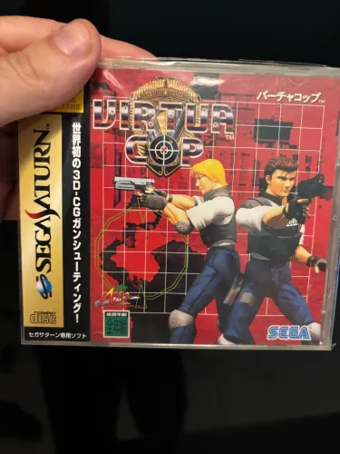 Virtua Cop original japonês Sega Saturn em ótimo estado