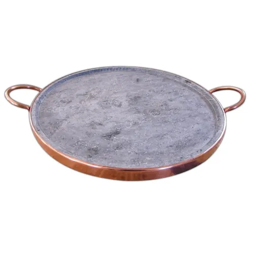 FORMA DE PEDRA-SABÃO COM BORDA DE COBRE - 35 CM