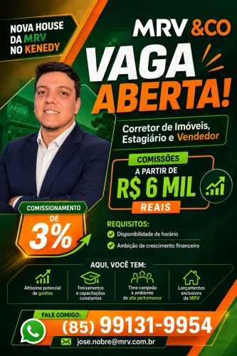 OPORTUNIDADE VAGA COM COMISSÃO