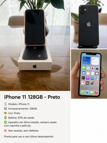 Vendo iPhone 11 128g de memória