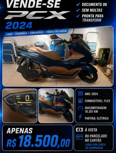 PCX nova demais, Só transferir. utilizada apenas aos finais de semana.