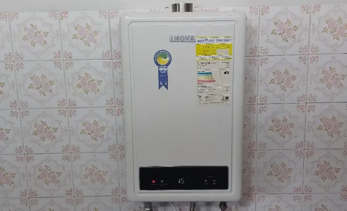 Aquecedor de água a Gás- Inova De 15 Litros In-150d GN Digital Bivolt -ac. cartão
