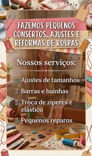 Costureira - consertos de roupas