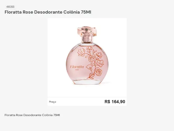 Floratta Rose Desodorante Colônia 75Ml