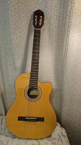 Violão Eletroacústico Giannini (Nylon) GNFX-1C + Kit Completo (Capa e Acessórios)