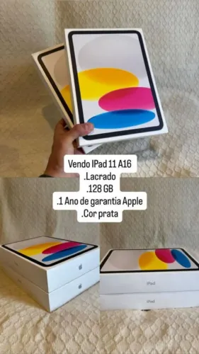 IPAD 11 128 GB LACRADO PRATA A16