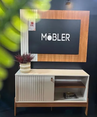 RACK C/ PAINEL MOBLER 120CM