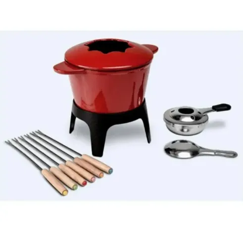 Conjunto para Fondue 10 Pcs Sauté, Vermelho, Haus Concept
