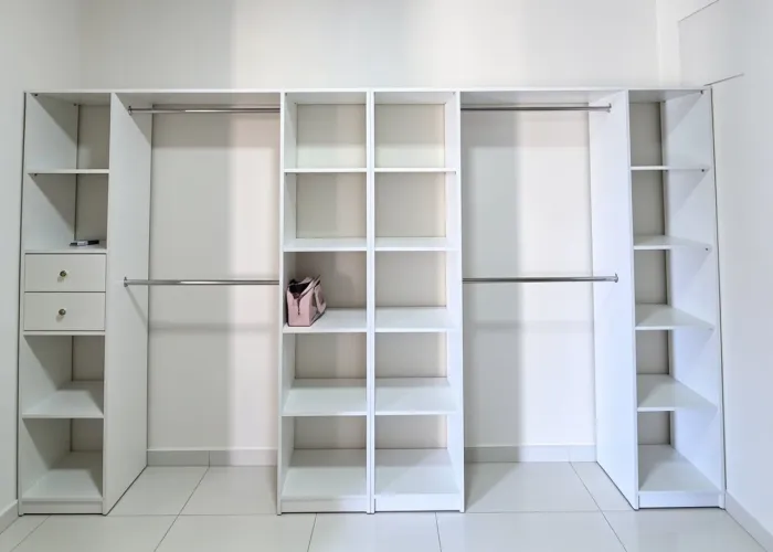 Closet vazado em mdf