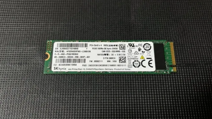 SSD NvME 256Gb SK Hynix