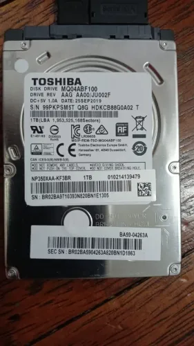 HD interno 1 TB Toshiba Sata III, 2,5 polegadas