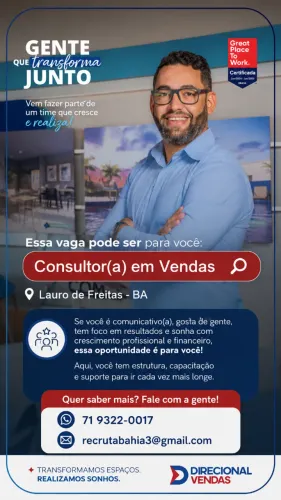 Consultor(a) em Vendas