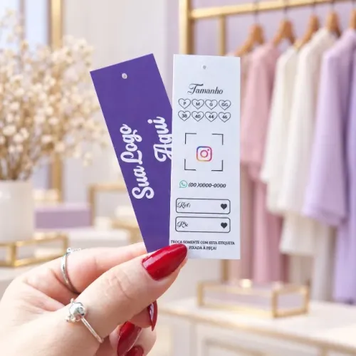 ETIQUETAS PERSONALIZADAS COM A SUA LOGO!