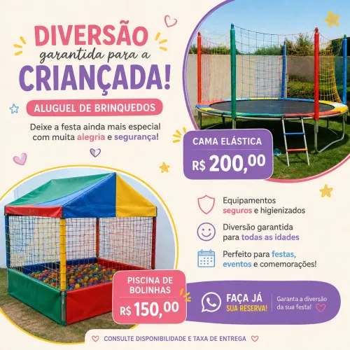 Locação de brinquedos 
