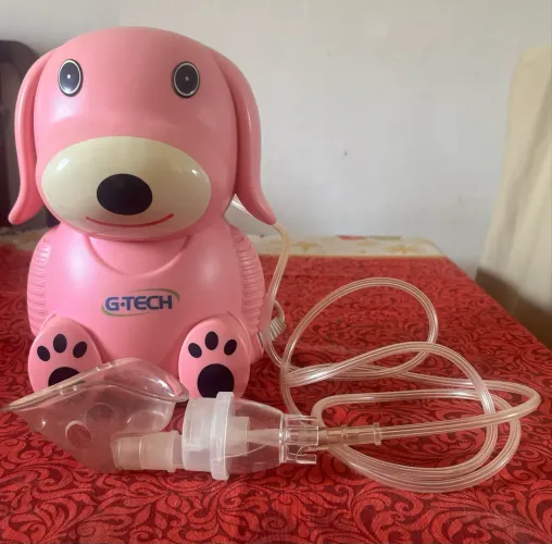 Inalador Nebulizador G-tech Nebdog Infantil Rosa Bivolt