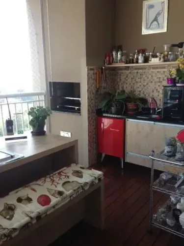 Antigua - Lindo com varanda gourmet churrasqueira, piso armarios