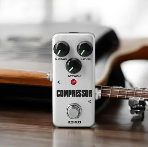 Pedal Compressor Kokko FCP2 Mini Para Guitarra Sustentação E Dinâmica Profissional