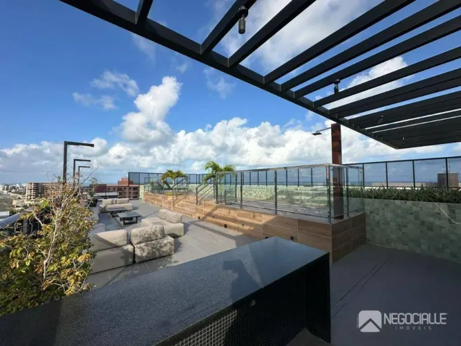 Flat com 1 dormitório à venda, 25 m² por R$ 379.990,00 - Ponta de Campina - Cabedelo/PB