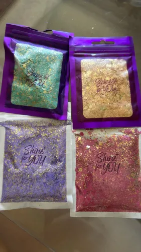 Pigmentos e Glitter Mix Premium para Artesanato e Nail Art