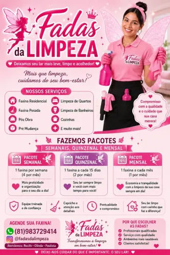 Faxina , diarista disponível