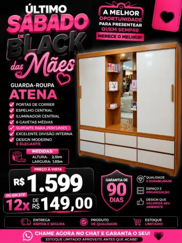 ?GURDA ROUPAS R$1.599 NA BLACK DAS MÃES!!?