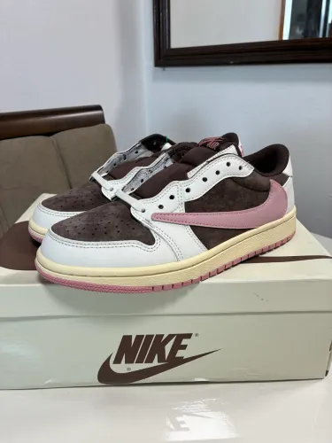 Nike air jordan 1 rosa travis tamanho 36 com caixa novo