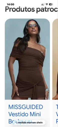 Vestido marrom shein 