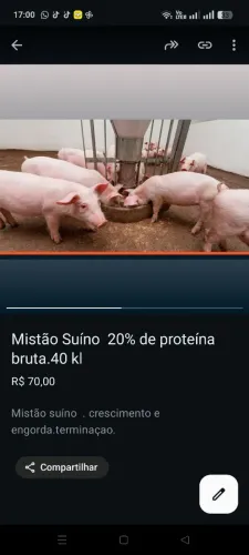 RAÇÕES FRANGOS E SUINOS