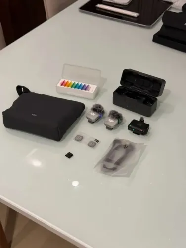 Microfone DJI Mic Mini 2 Combo Novo, Sem Uso
