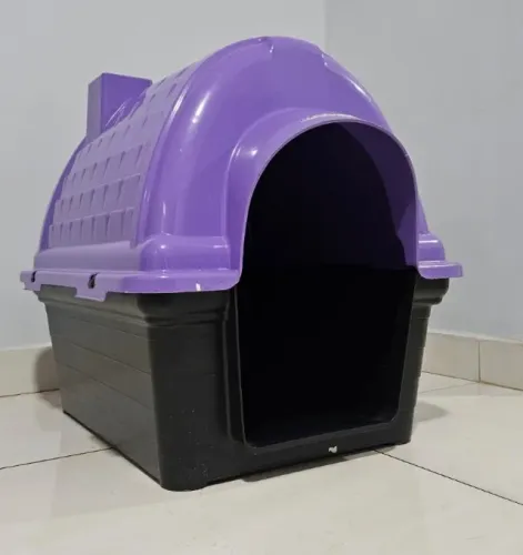 Casa (casinha) de Plástico para cachorro e gato (pet) desmontável, tamanho média