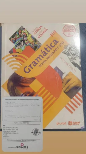 Livro Gramática, Willian Cereja e Carolina Dias Vianna