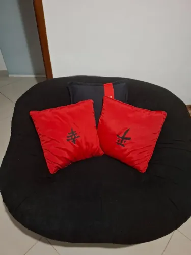 Poltrona Concha Veludo Preto