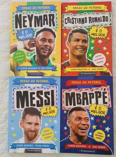 Kit Feras Do Futebol: Mbappé + Cristiano Ronaldo + Neymar + Messi