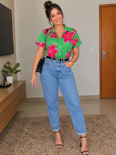 Camisa Lírio Verde FARM
