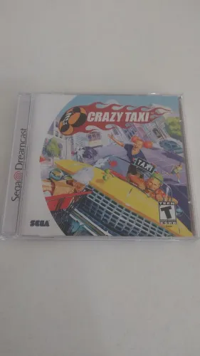 Jogo Crazy Táxi para Dreancast. Prensado em mídia prata. 