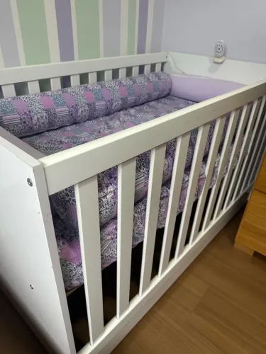 Berço com colchão 130x70 excelente