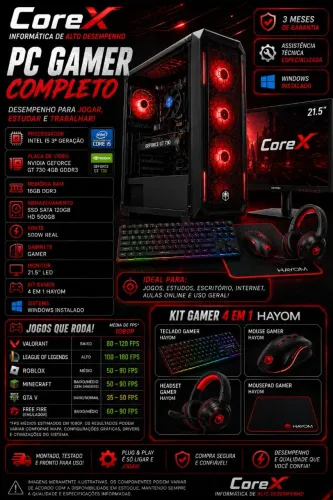 Pc Gamer Completo i5