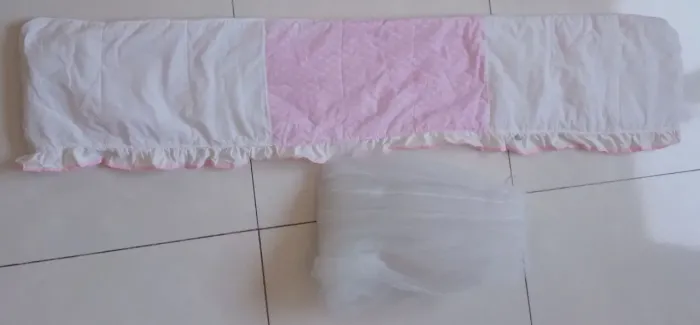 Mosqueteiro Bando para Berço Americano e Nacional Tela Mosquiteira Cortinado Bebe Bandô