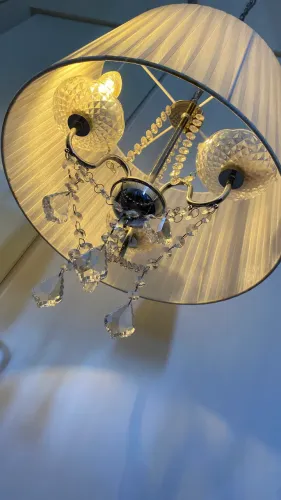 Par de lustre cristal 1,43m 