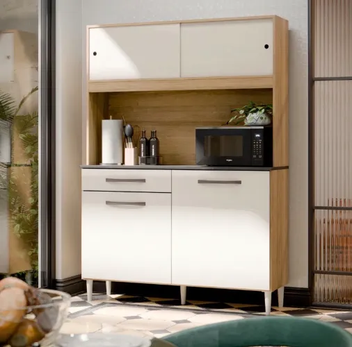 Armário de Cozinha Com 4 Portas e 1 Gaveta. Muito novo!