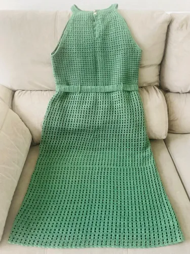 Vestido de crochê 