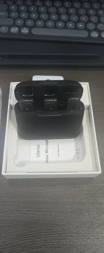 ULANZI Microfone de lapela sem fio J12 para telefone USB C