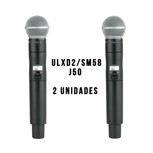 2 Microfones Sem Fio ULXD2 J50