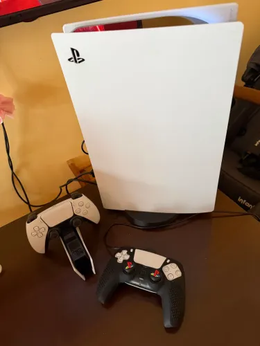 PlayStation 5 mídia digital Fat 1 controle + base