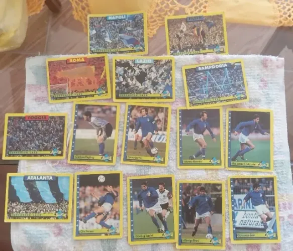 Lote 14 Cards Calcio 1992/1993 Score Craques Baresi Zola Pagliuca
