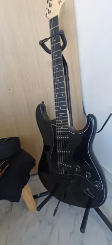 Guitarra Tagima Tg500 classic bk + acessórios KIT COMPLETO