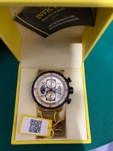 Relógio Invicta Aviator Dourado